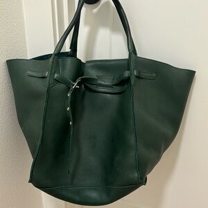 CELINE large tote with belt closure.